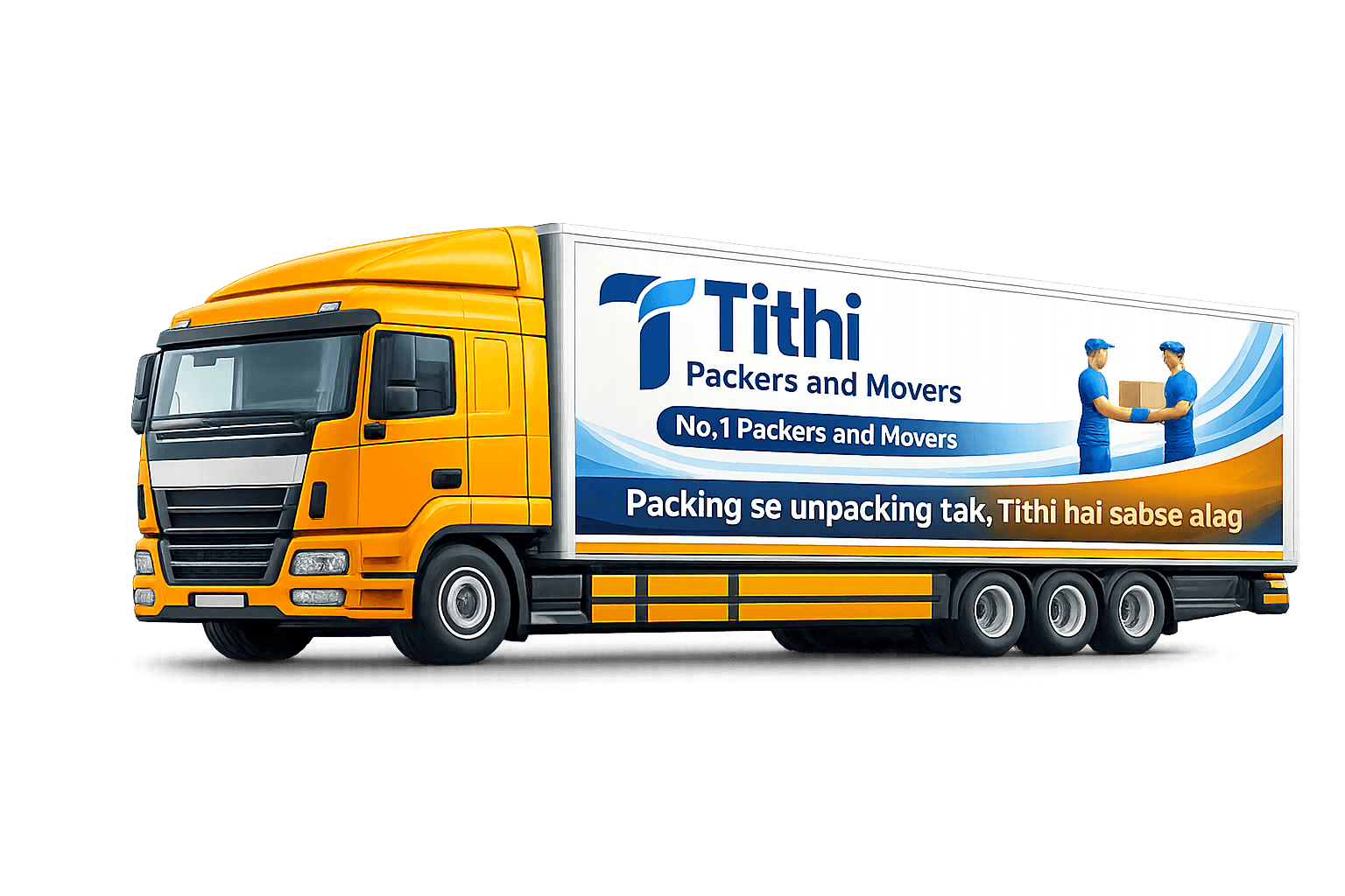 Tithi Packers and Movers truck